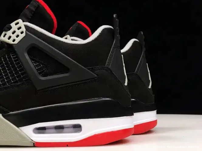 Official Maikesneakers 308497-060 RETRO JORDAN BLACK 4 CEMENT 0526
